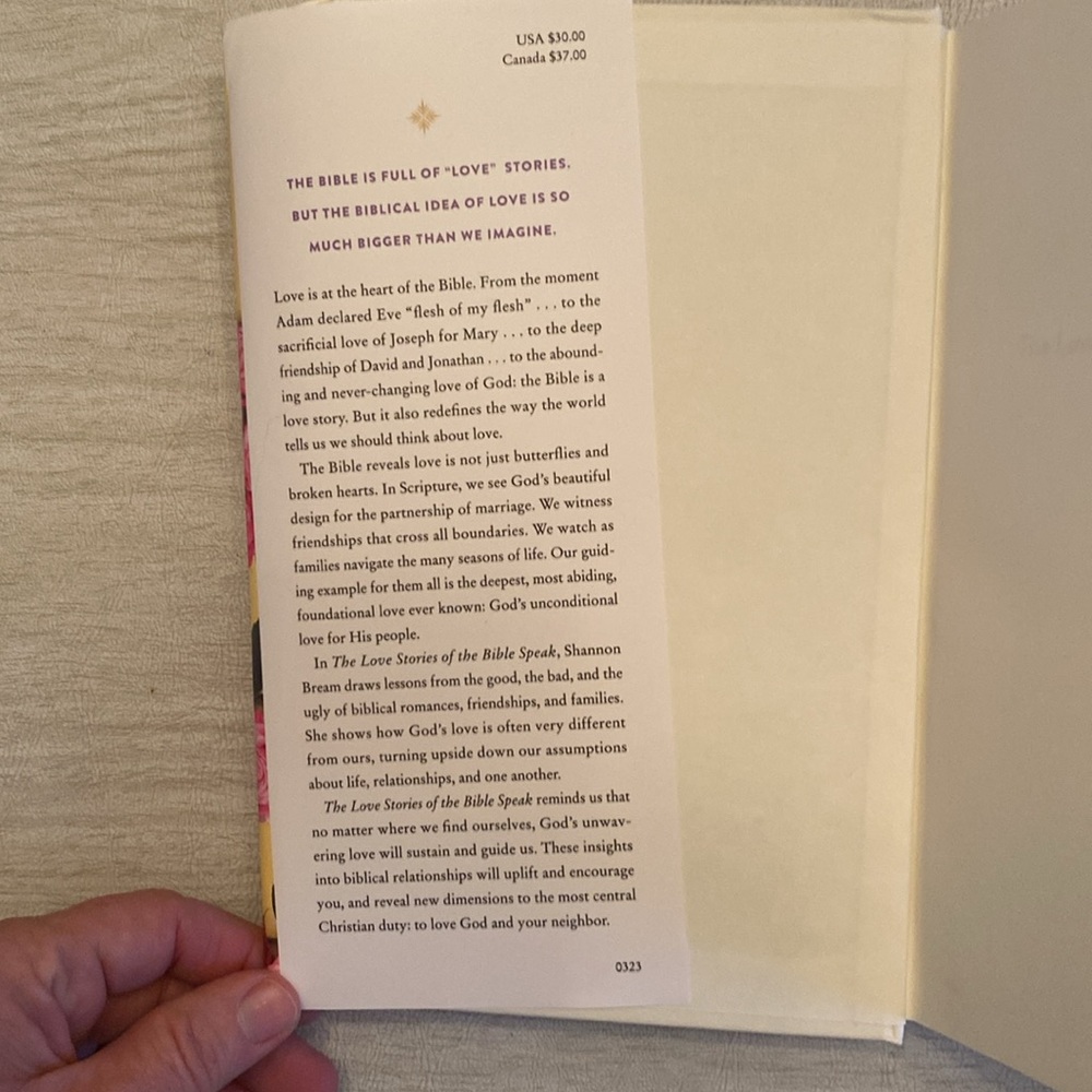 THE LOVE STORIES OF THE BIBLE SPEAK Hardback Book by Shannon Bream - Picture 4 of 10